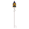 Glitzhome® 52.5" Blue Metal Sunflower Decorative Garden Birdhouse with Stake